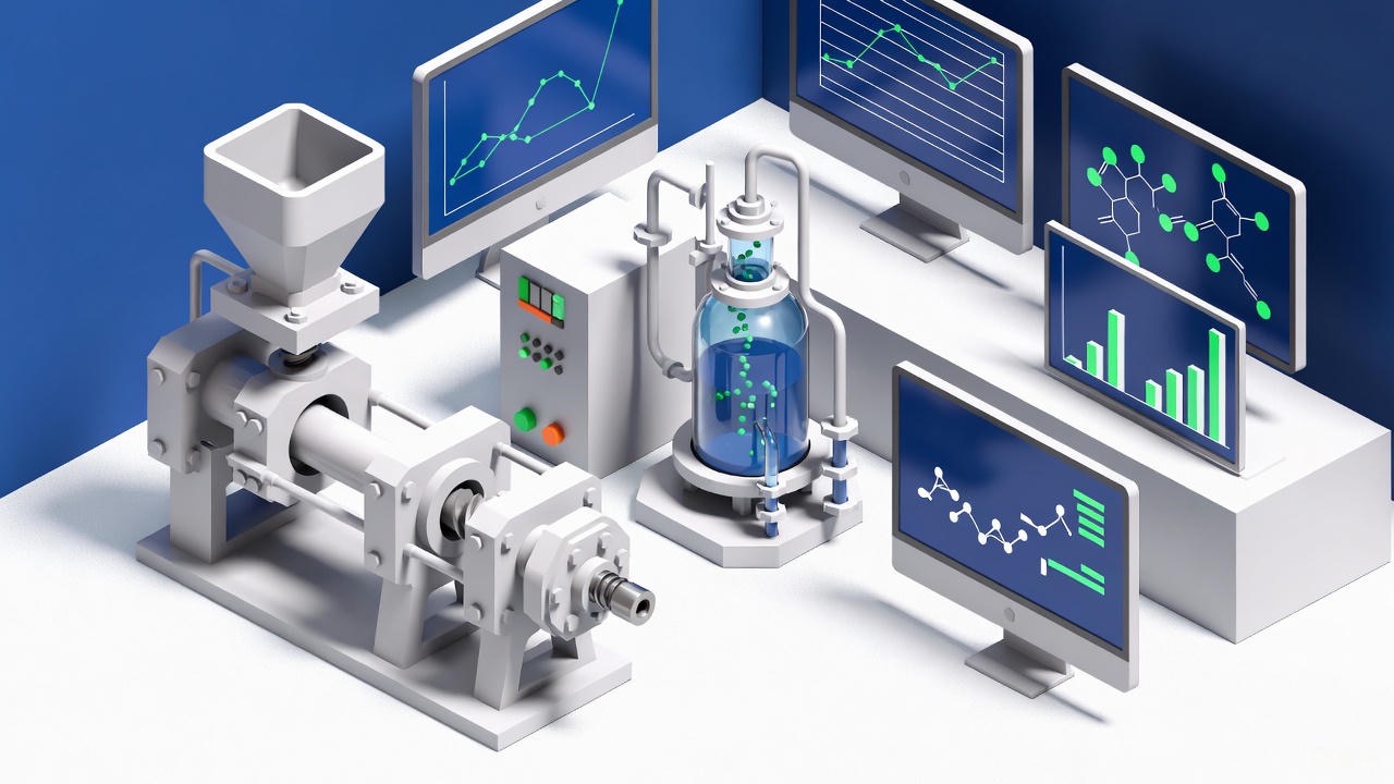 Biopolymer engineering illustration